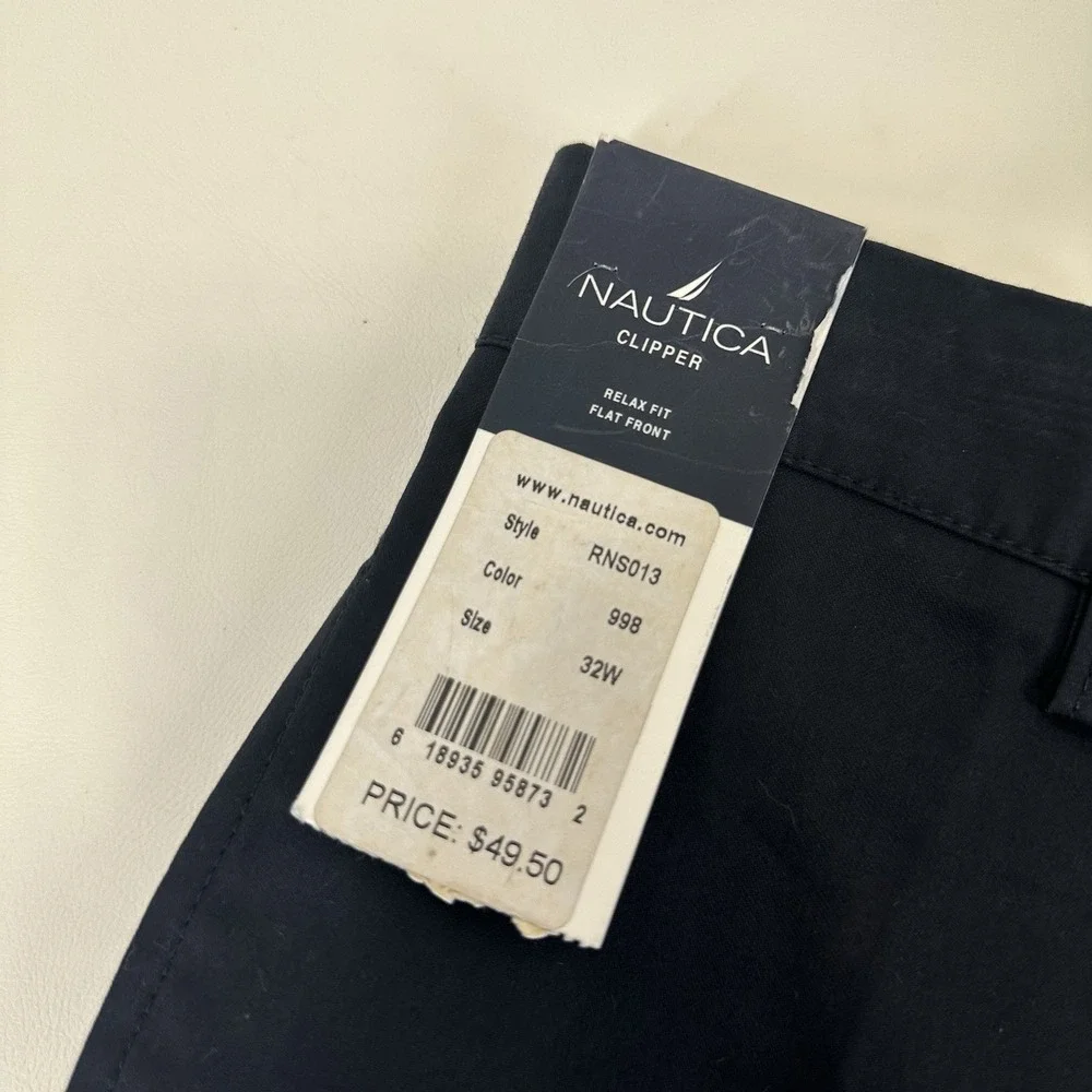 Nautica Clipper Men's Navy Chino‎ Shorts 10